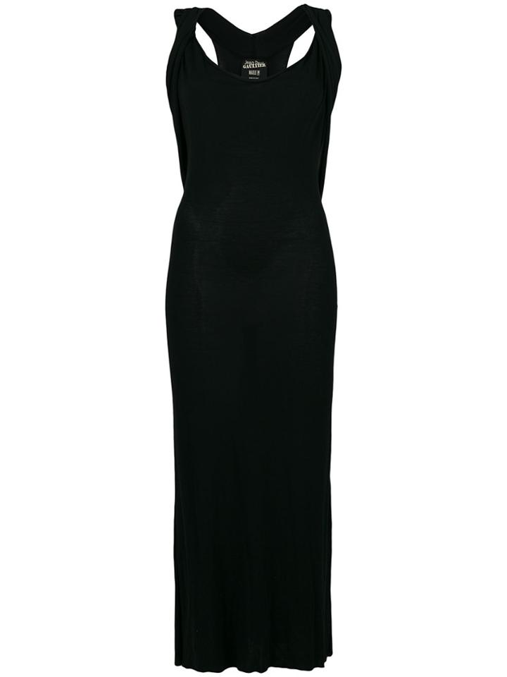 Jean Paul Gaultier Vintage Layered Long Dress - Black