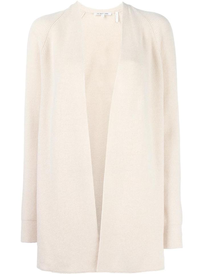 Helmut Lang Open Front Cardigan, Women's, Size: Medium, Nude/neutrals, Cotton/cashmere