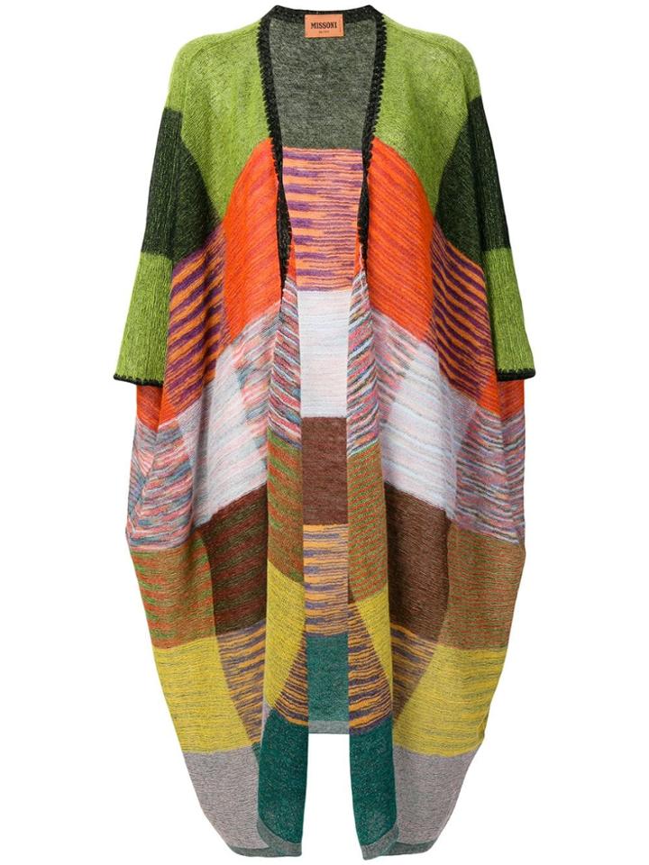 Missoni Checked Long Cardigan - Yellow