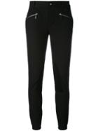 Ralph Lauren - Knee Patches Skinny Trousers - Women - Cotton/spandex/elastane - 4, Black, Cotton/spandex/elastane