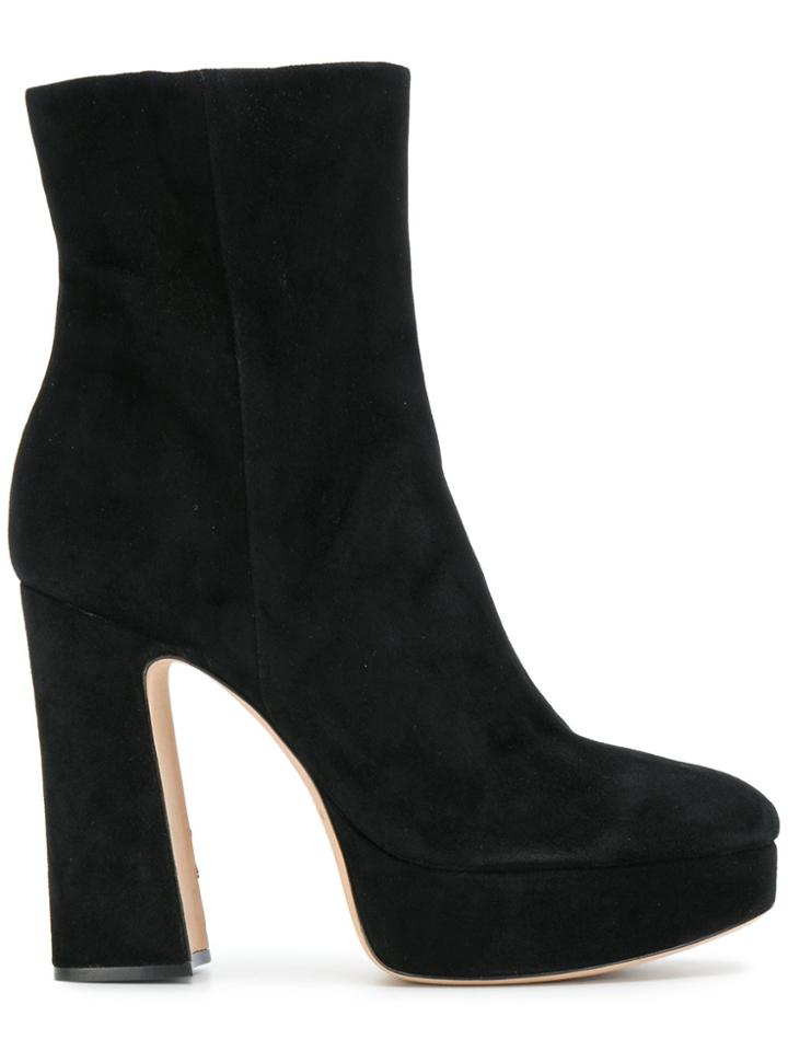 Alexandre Birman Platform Ankle Boots - Black