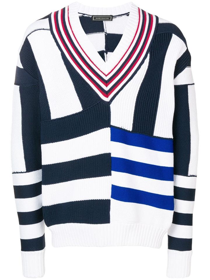 Tommy Hilfiger Striped Jumper - White