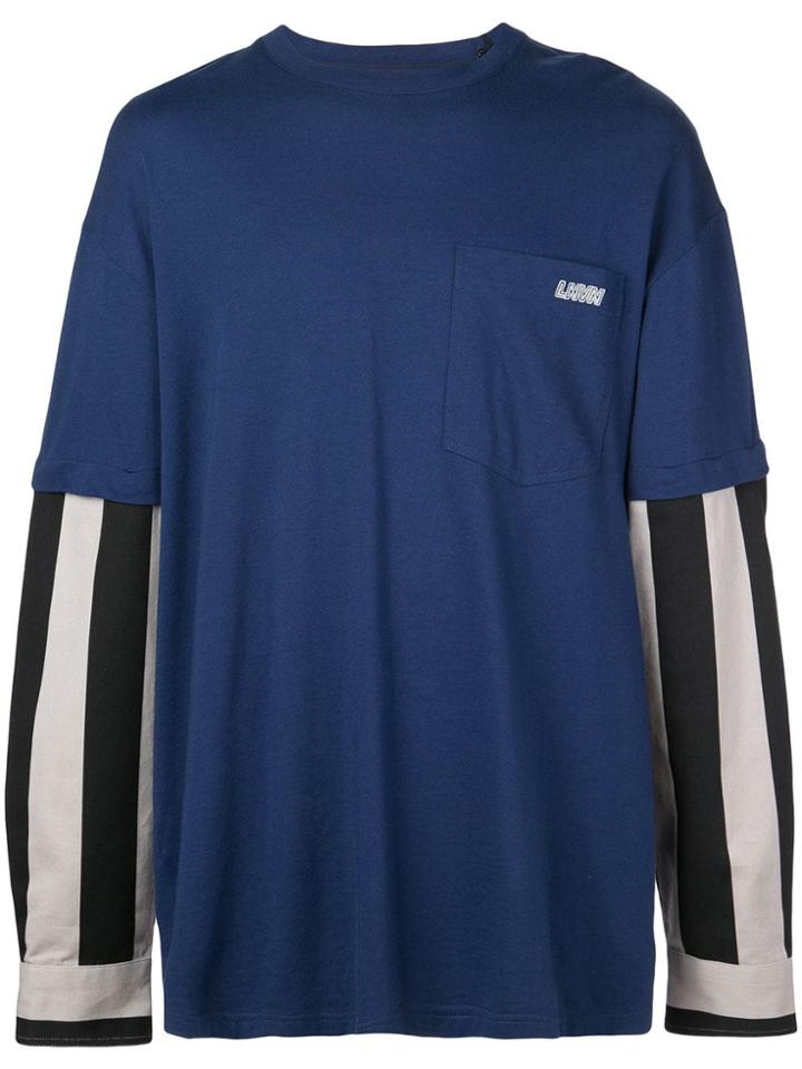 Lanvin Removable Sleeve Sweatshirt - Blue
