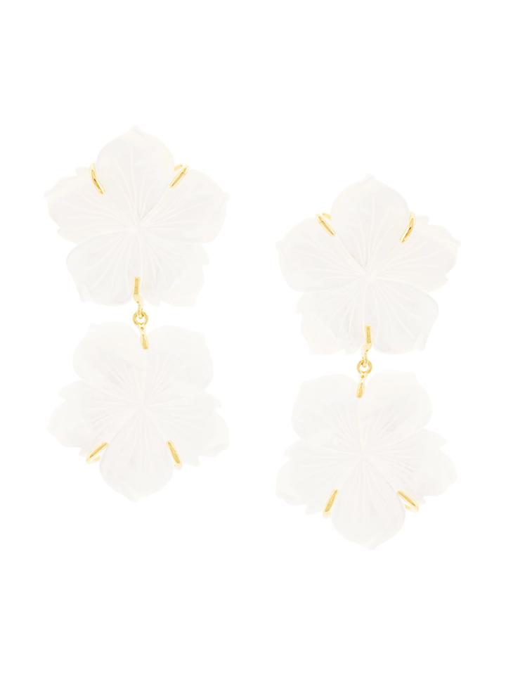 Lizzie Fortunato Jewels Flower Earrings - White