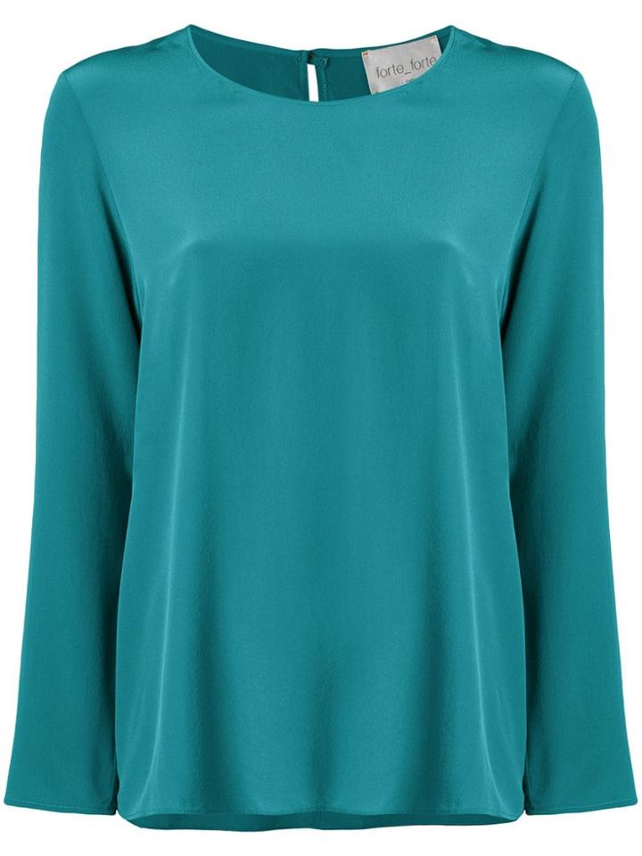 Forte Forte Long-sleeve Flared Top - Green
