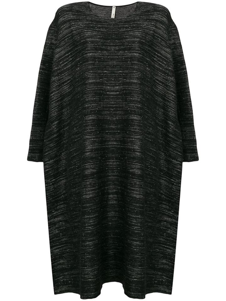 Boboutic Mottled Stripe Midi Dress - Black