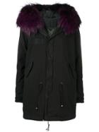 Mr & Mrs Italy Hooded Trimmed Parka - Black