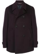 Corneliani Double-breasted Short Coat - Red