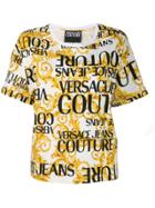 Versace Jeans Couture Baroque Print Logo T-shirt - White