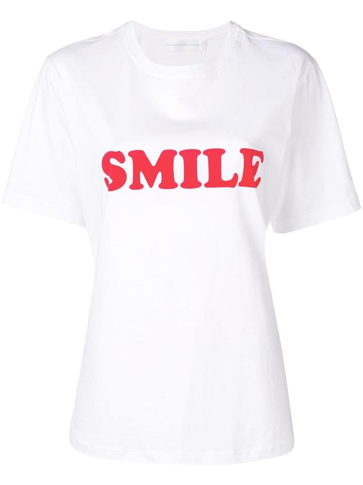 Victoria Victoria Beckham Smile Print T-shirt - White