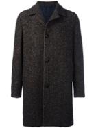 Mp Massimo Piombo Single Breasted Coat, Men's, Size: 54, Brown, Polyamide/cupro/mohair/alpaca