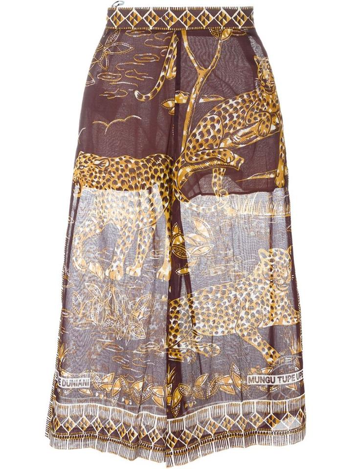 Valentino Safari Print Cropped Trousers