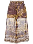 Valentino Safari Print Cropped Trousers
