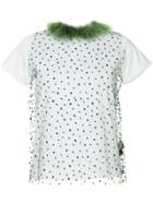 Tu Es Mon Trésor Dotted Tulle T-shirt - White
