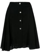 Giambattista Valli Button-up Midi Skirt - Black