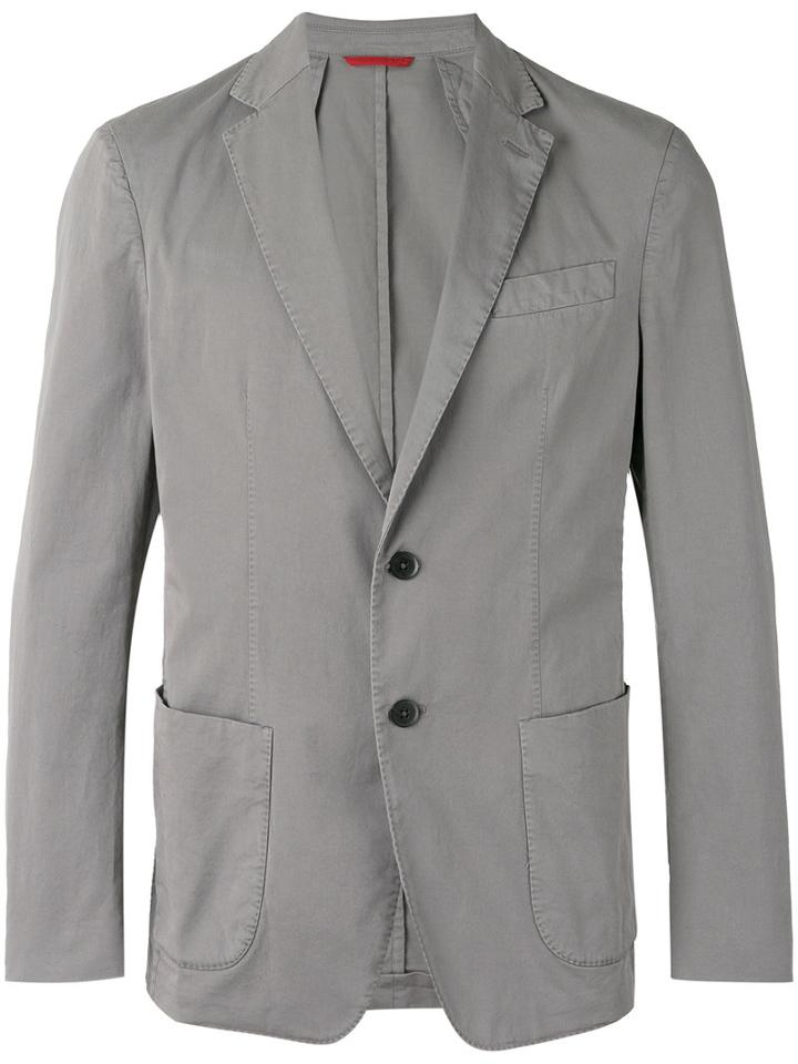 Fay - Classic Blazer - Men - Cotton/spandex/elastane/viscose - 54, Grey, Cotton/spandex/elastane/viscose