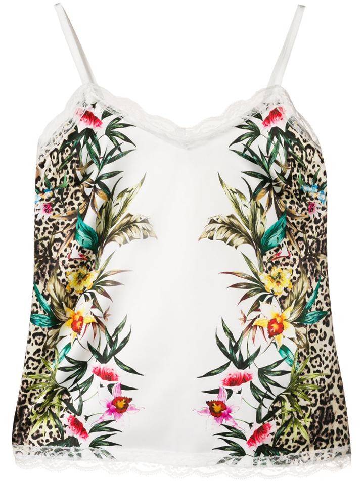 Liu Jo Floral Print Top - White