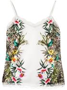 Liu Jo Floral Print Top - White