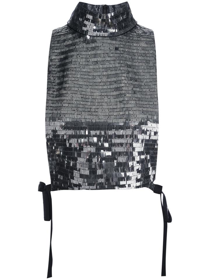 Maison Margiela High Shine Blouse - Metallic