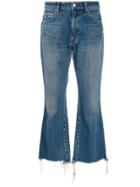 John Elliott Cropped Bootcut Jeans - Blue