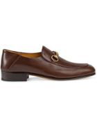 Gucci Horsebit Leather Loafers - Brown