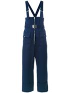 Philosophy Di Lorenzo Serafini Belted Cropped Dungarees - Blue