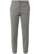 Etro Micro Jacquard Capri Cropped Trousers - Multicolour