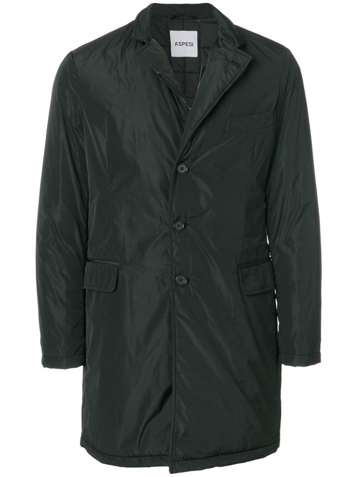 Aspesi Single-breasted Coat - Black