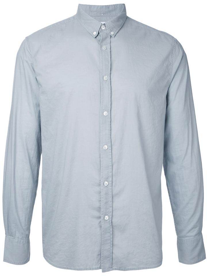Venroy - Button-down Shirt - Men - Linen/flax - S, Grey, Linen/flax