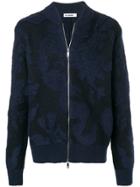 Jil Sander Textured Bomber Jacket - Blue