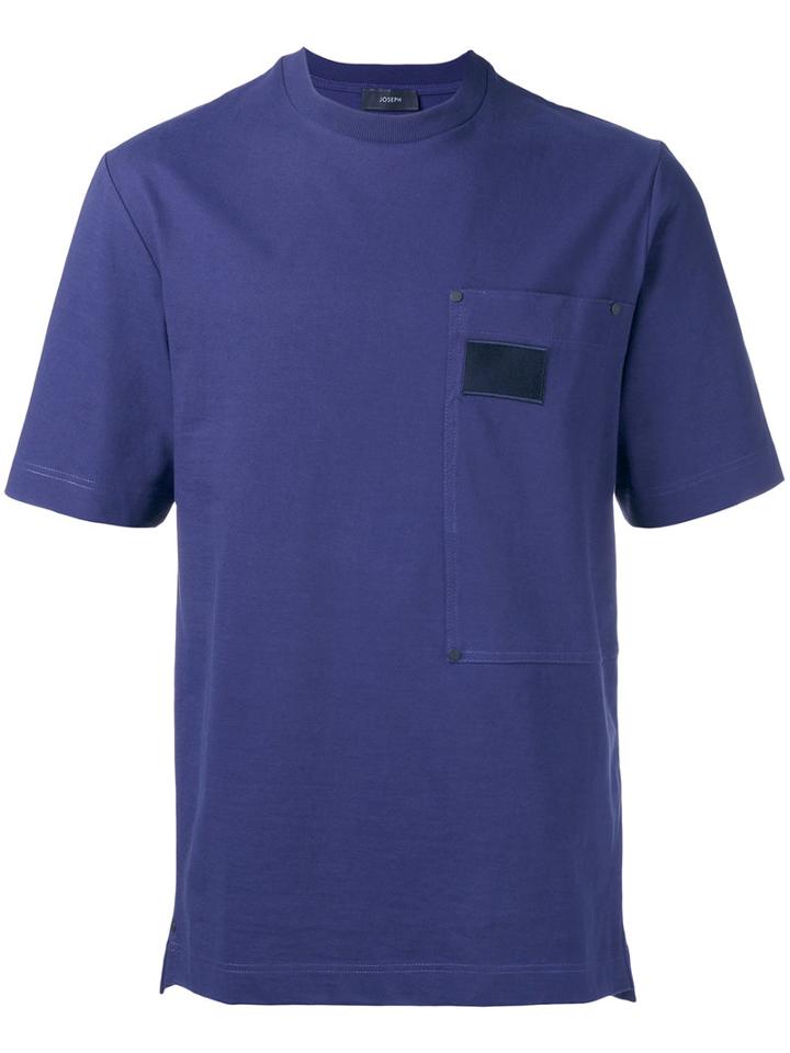 Joseph - Patch Pocket T-shirt - Men - Cotton - L, Blue, Cotton