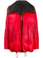 Isaac Sellam Experience Oversized Zipped Padded Jacket - Red