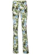 Pinko Floral Tailored Trousers - Green