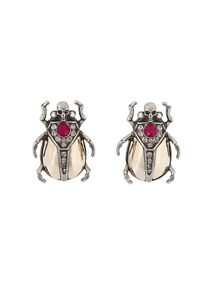 Alexander Mcqueen Scarab Beetle Lapel Pins