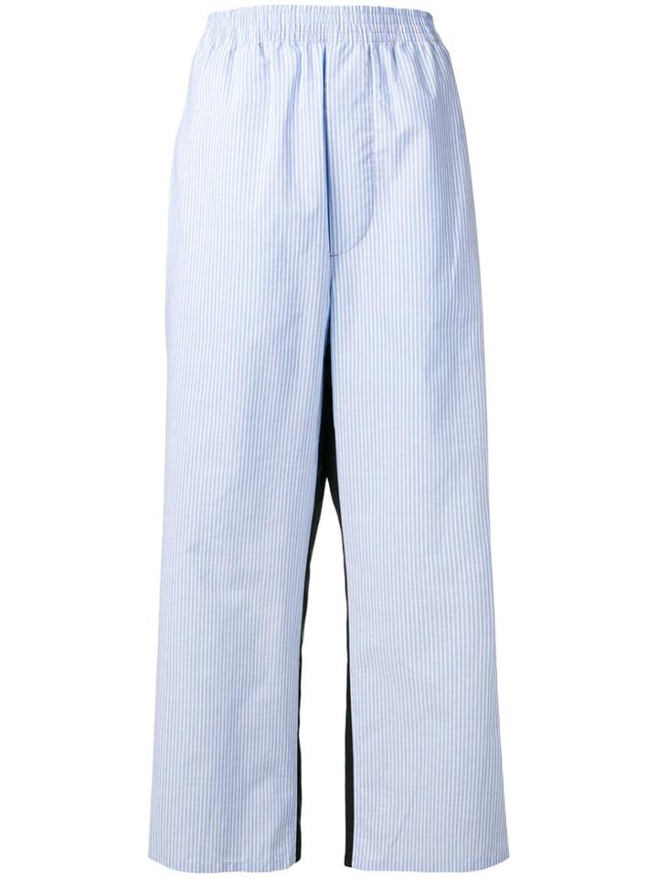 Mm6 Maison Margiela Elasticated Waist Trousers - Blue