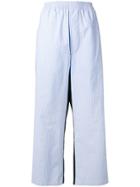Mm6 Maison Margiela Elasticated Waist Trousers - Blue