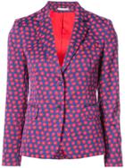 Alice+olivia Daisy Print Blazer - Blue