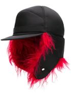 Prada Faux Fur Trapper Hat - Black