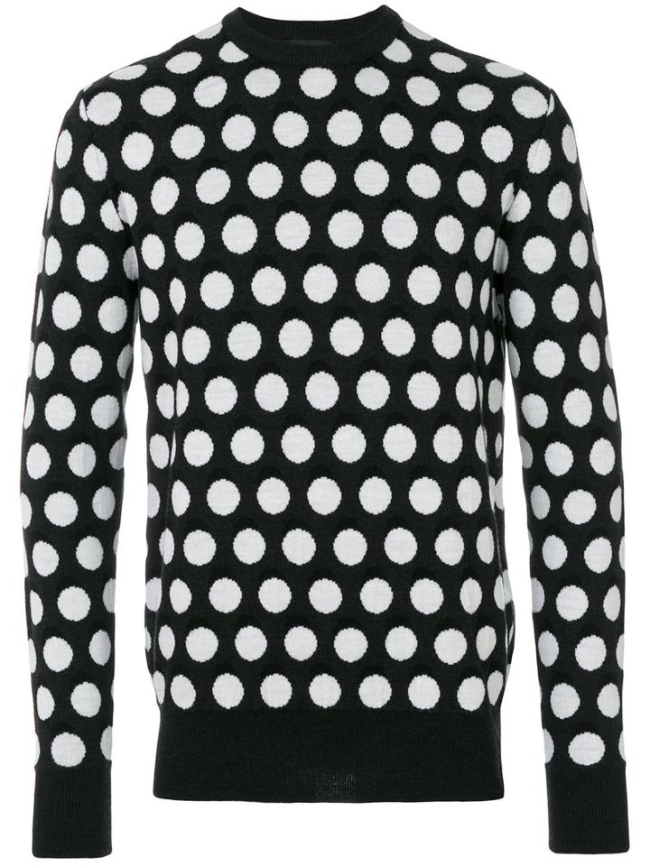 Diesel Black Gold - Polka Dots Sweatshirt - Men - Wool - M, Wool