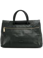 Jil Sander Vintage Front Zip Tote - Black