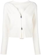 J.w.anderson Boiled Twisted Zip Front Jumper, Women's, Size: Small, Nude/neutrals, Wool