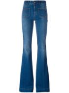 Stella Mccartney '70's Flare' Jeans, Women's, Size: 30, Blue, Cotton/polyester/spandex/elastane
