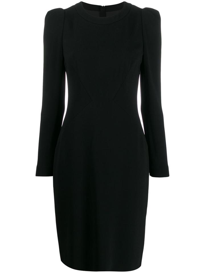 Paule Ka Structured Midi Dress - Black
