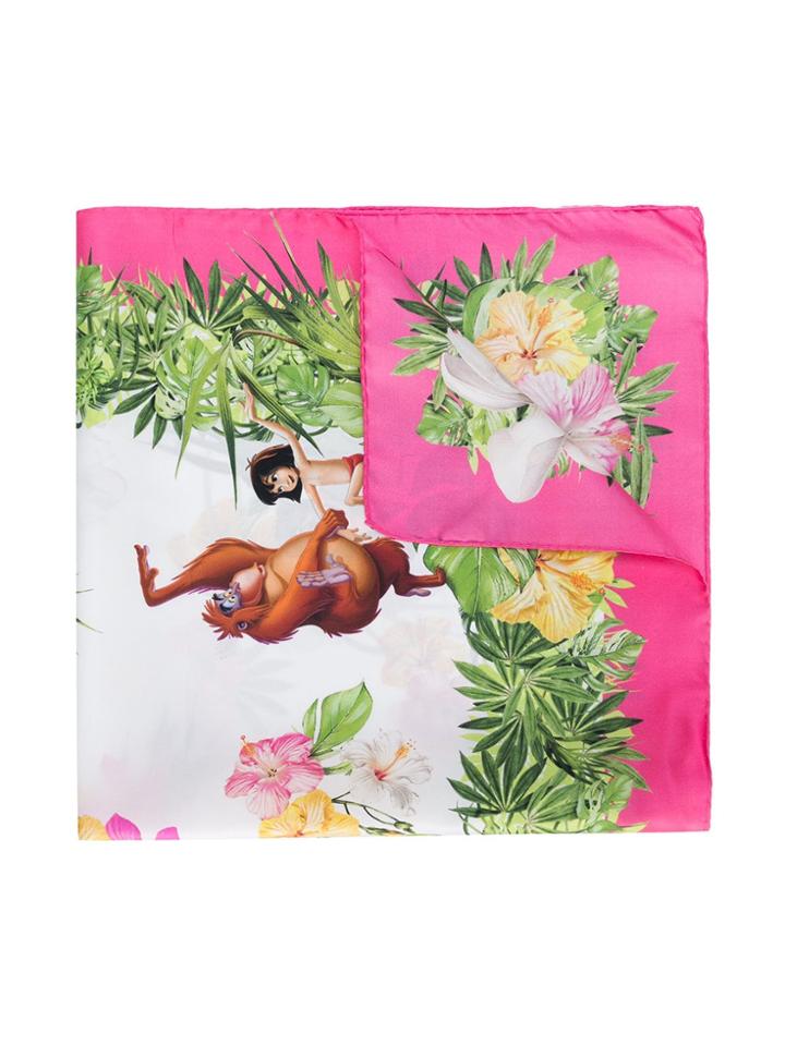 Monnalisa Teen The Jungle Book Print Scarf - Multicolour