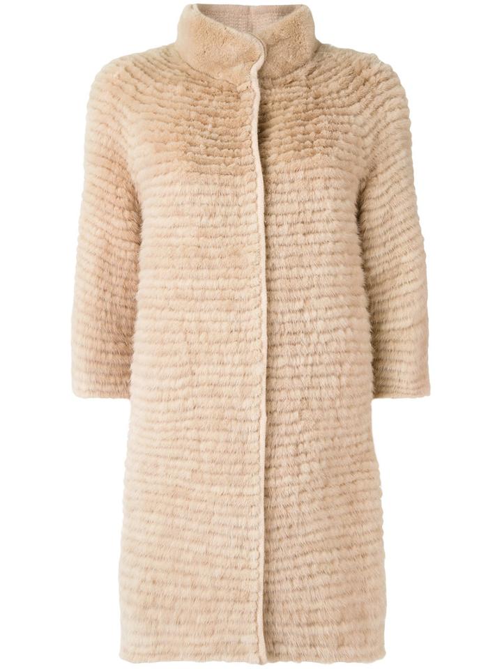 Liska - Nerzla Coat - Women - Mink Fur/cashmere - S, Pink/purple, Mink Fur/cashmere