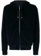 Versace Logo Hooded Sweatshirt, Men's, Size: Medium, Blue, Cotton/polyamide/spandex/elastane