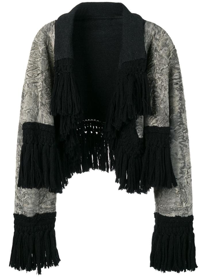 A.n.g.e.l.o. Vintage Cult Reversible Fur Coat - Grey