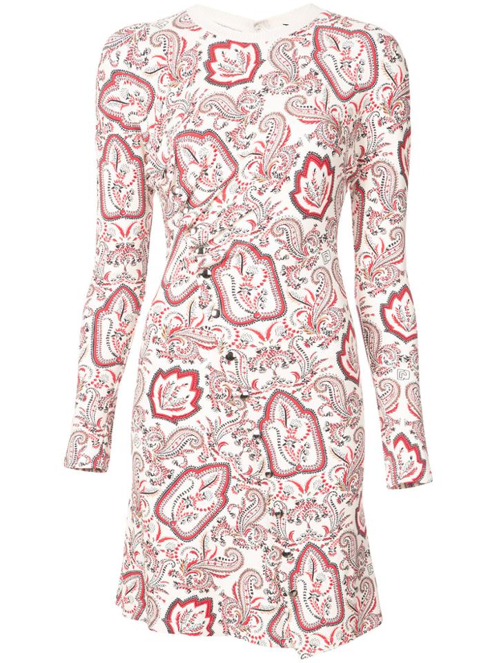 Paco Rabanne Paisley Print Dress - Nude & Neutrals