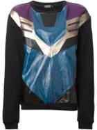 Andrea Crews 'megatron' Patchwork Sweatshirt - Black