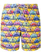 Mc2 Saint Barth - Car Print Swim Shorts - Men - Polyamide/polyester/spandex/elastane - L, Polyamide/polyester/spandex/elastane